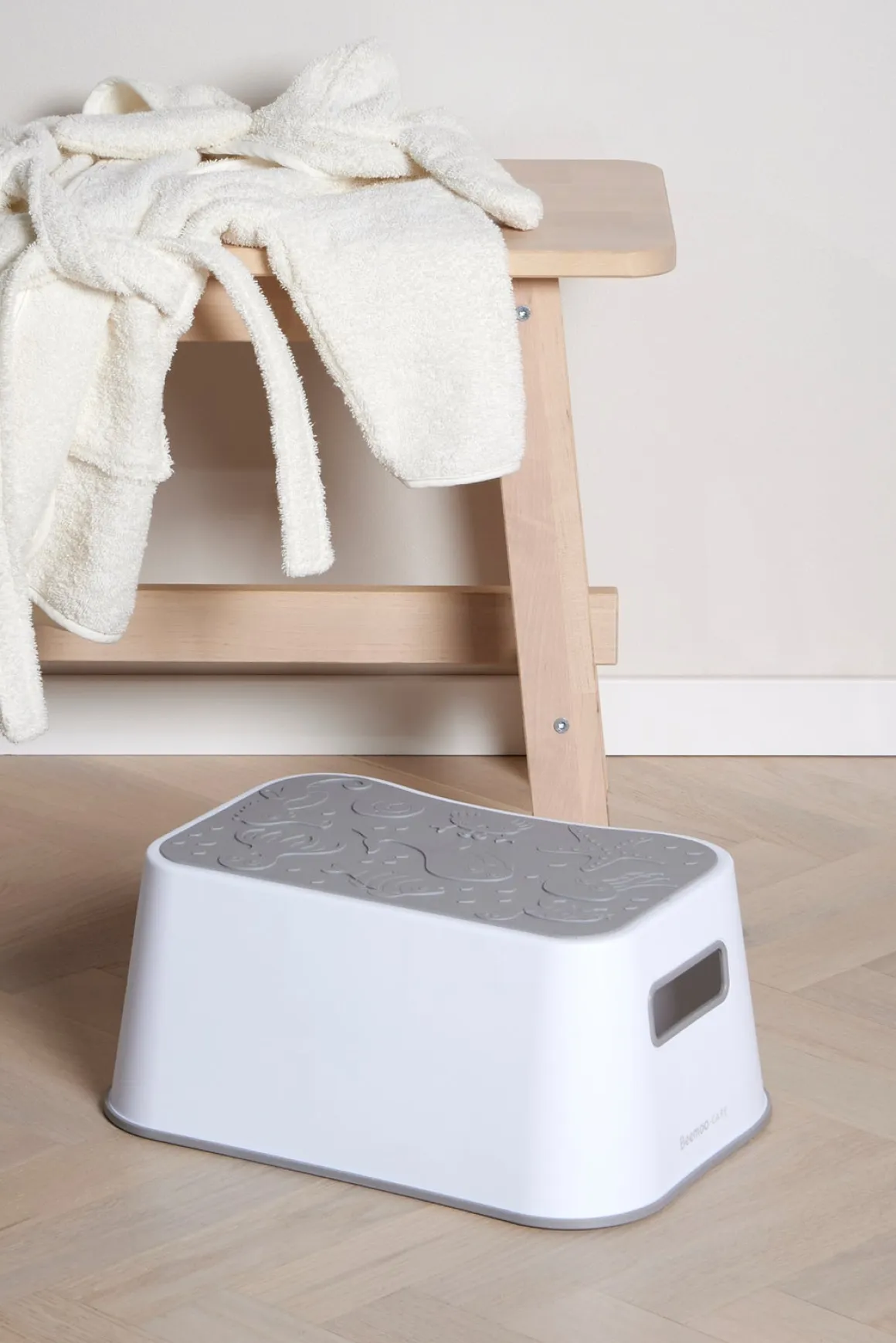 Beemoo CARE Assist Potte, Toiletsæde & Skammel, White/Grey