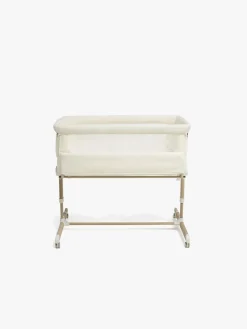 Beemoo CARE Calm Bedside Crib, Nature/White
