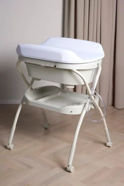 Beemoo CARE Flex Puslebord med Badekar, Soft Beige