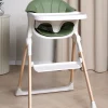 Beemoo CARE Harmony Højstol inkl. Hynde, White/Wood/Green