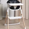 Beemoo CARE Harmony Højstol inkl. Hynde, White/Wood/Black