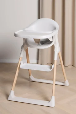 Beemoo CARE Harmony Højstol inkl. Hynde, White/Wood/Black