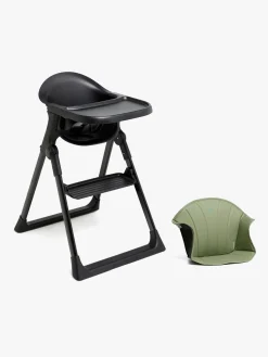 Beemoo CARE Harmony Højstol inkl. Hynde, All Black/Green
