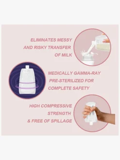 Beemoo CARE Modermælksposer 180 ml 30-pak