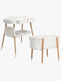 Beemoo CARE Nordic Tremmeseng & Puslebord, White/Wood