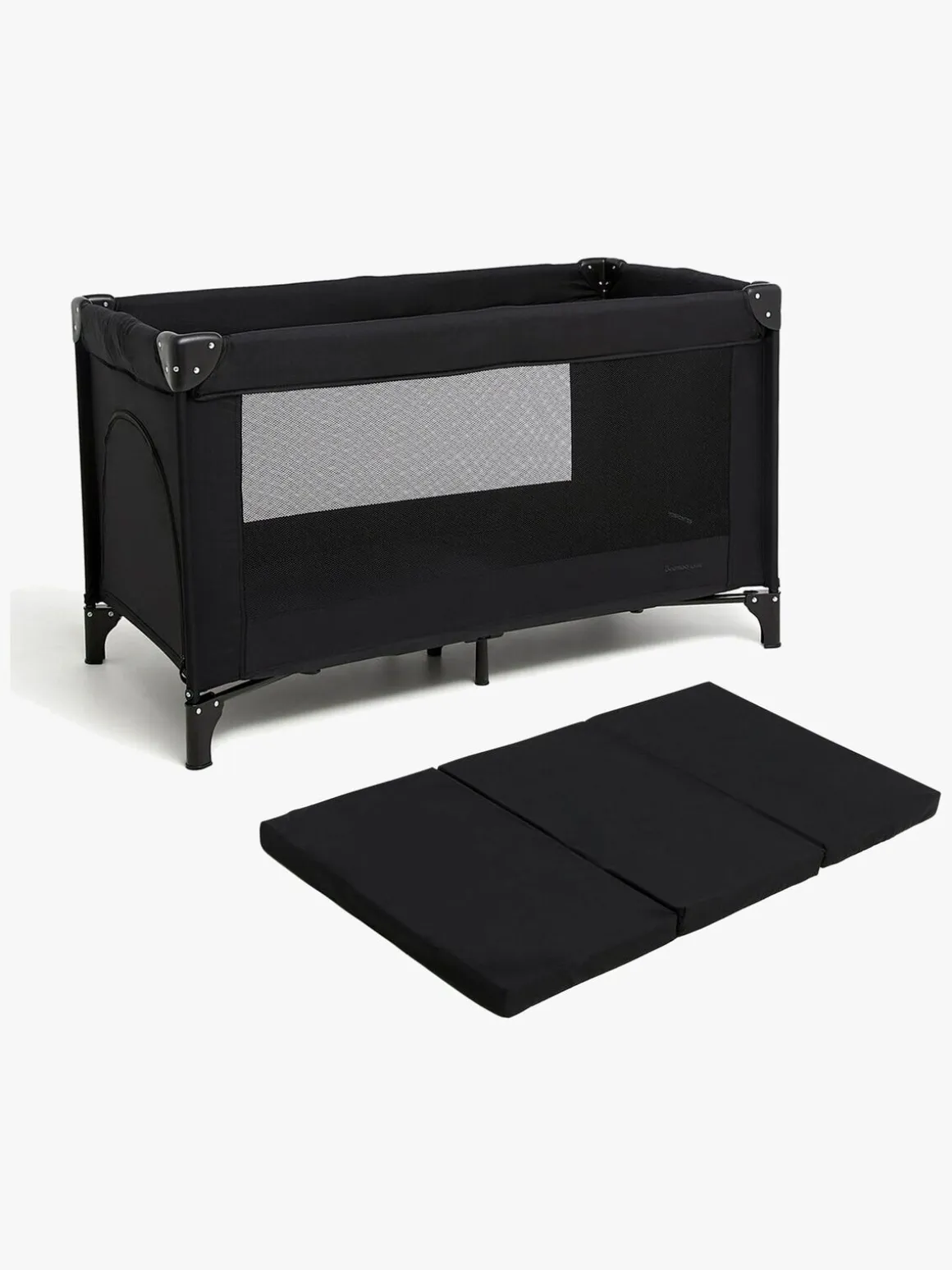 Beemoo CARE QuickFold Weekendseng inkl. Madras, Black