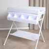 Beemoo CARE Sammenfoldeligt Puslebord m. Badekar, Hvid