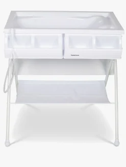 Beemoo CARE Sammenfoldeligt Puslebord m. Badekar, Hvid