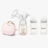 Beemoo CARE Single Elektrisk Brystpumpe inkl. Modermælksflaske 240 ml 2-pak