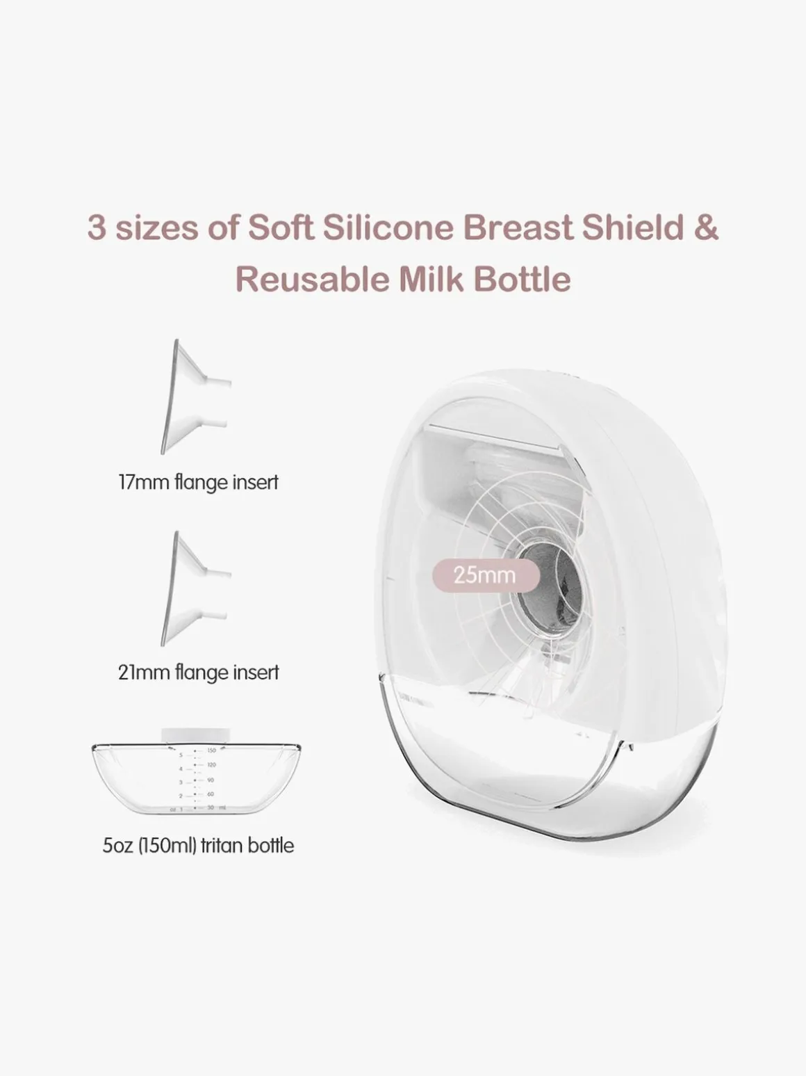 Beemoo CARE Wearable Elektrisk Brystpumpe Single