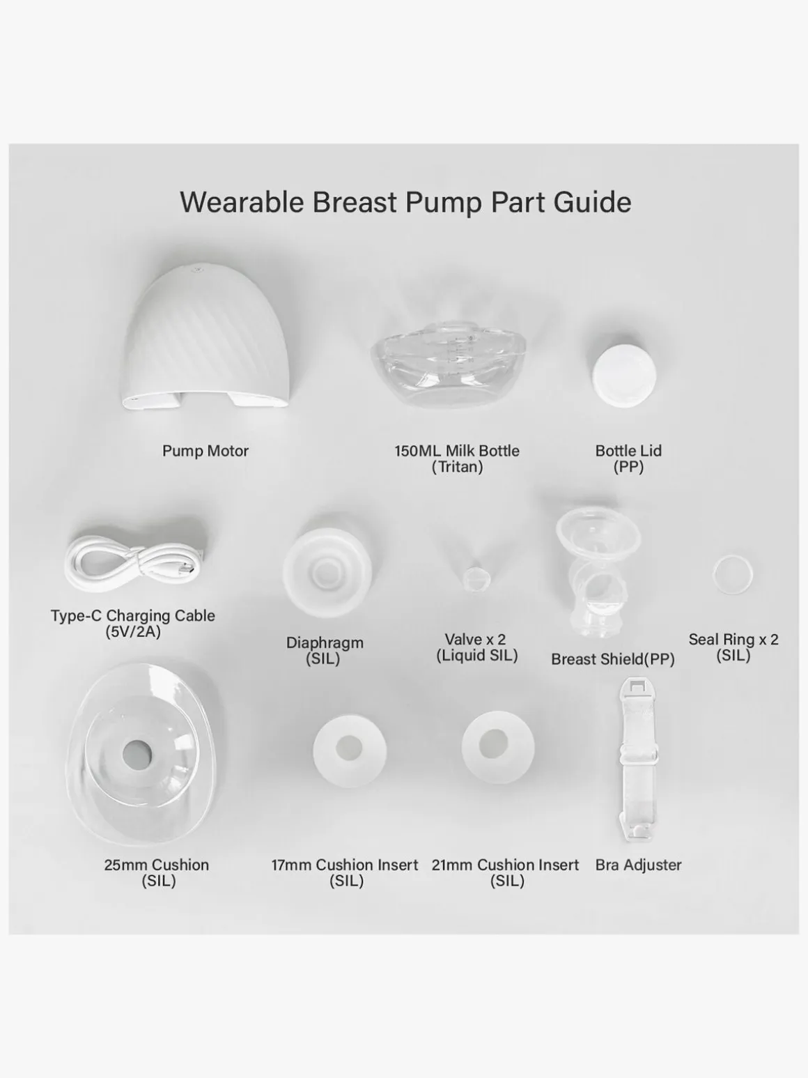 Beemoo CARE Wearable Elektrisk Brystpumpe Single