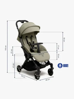 Beemoo Easy Fly Lux 4 Klapvogn, Spring Green