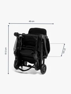 Beemoo Easy Fly Lux 4 Klapvogn, Jet Black