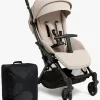 Beemoo Easy Fly Lux 4 Klapvogn inkl Padded Transporttaske, Sand Beige