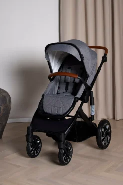 Beemoo Maxi 4 Duovogn inkl. Maxi-Cosi CabrioFix i-Size Autostol Baby & Base, Grey/Black