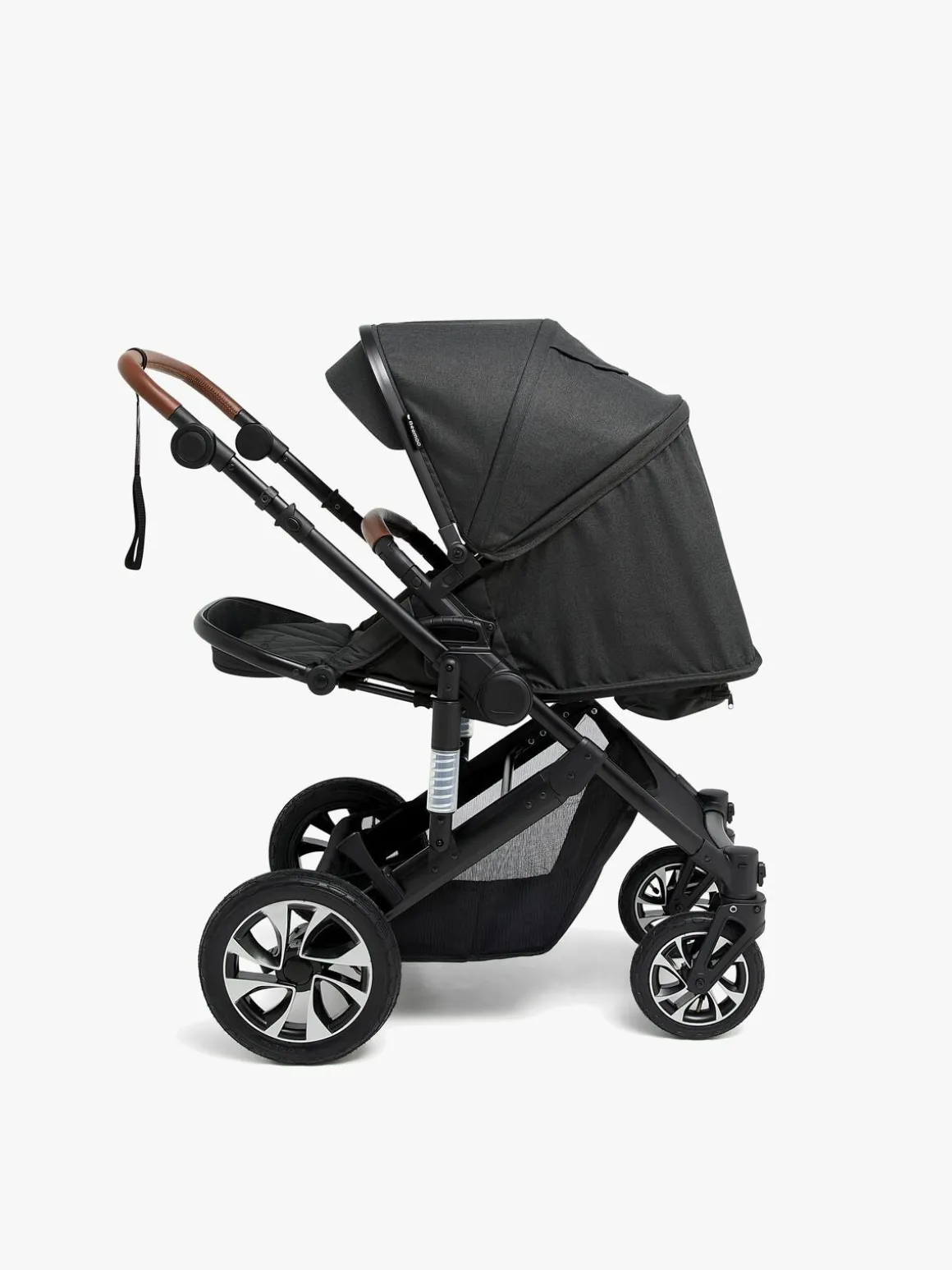 Beemoo Maxi 4 Klapvogn, Black/Black