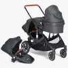 Beemoo Maxi 4 Twin Søskendevogn inkl. Søskendeklapvognsdel, Black/Black