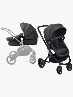 Beemoo Move 2-in-1 Kombivogn inkl. Route i-Size Autostol Baby, Asphalt/Mineral Grey