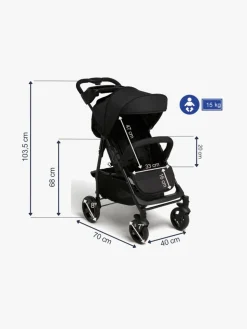 Beemoo Move Shopper Klapvogn, Black