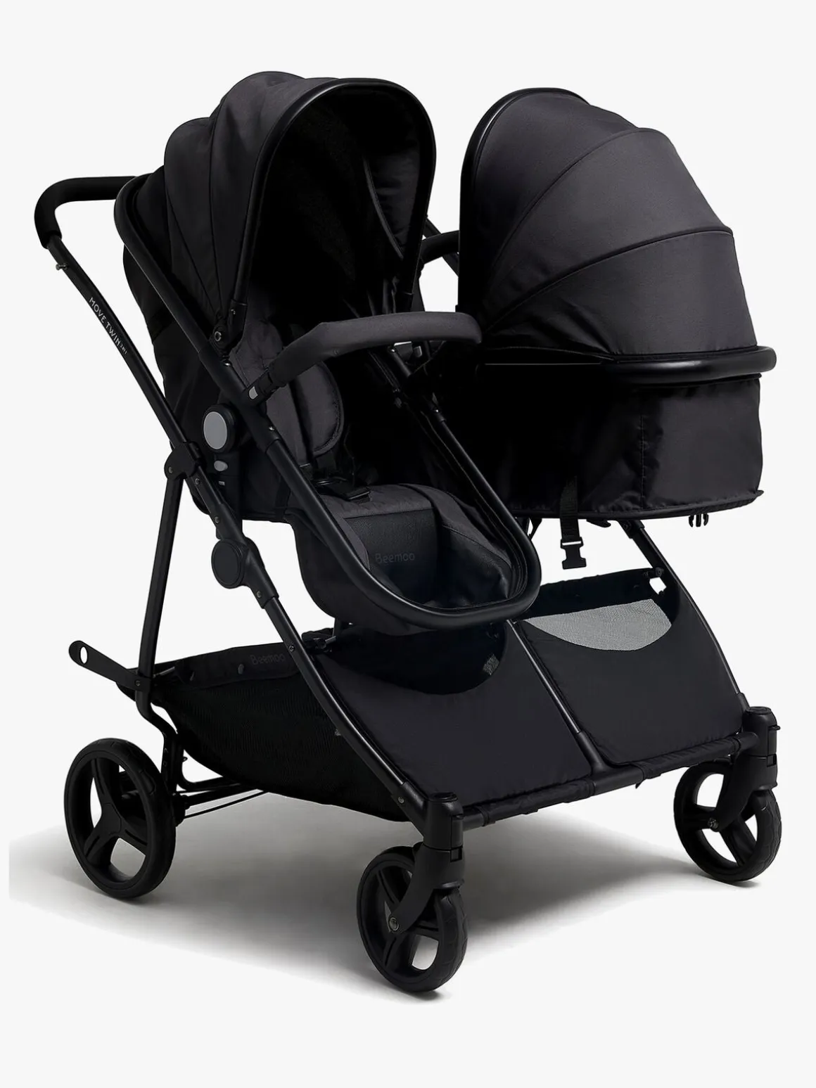 Beemoo Move Twin 2-in-1 Søskendevogn, Asphalt