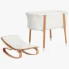 Beemoo Nordic Tremmeseng & Skråstol, White/Wood