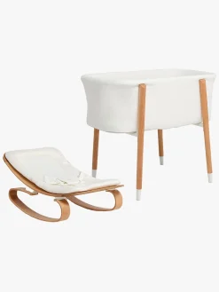 Beemoo Nordic Tremmeseng & Skråstol, White/Wood