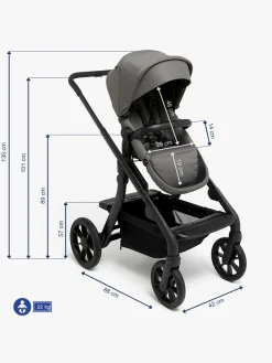 Beemoo Pro Max Klapvogn, Mocha Grey