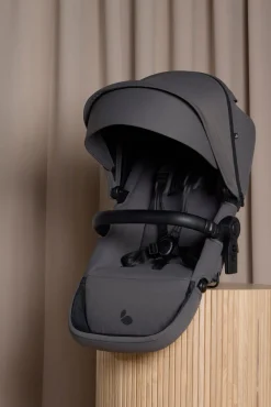 Beemoo Pro Max Søskendevogn inkl. Liggedel, Mocha Grey