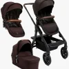 Beemoo Pro Max Søskendevogn inkl. Liggedel, Espresso Brown