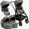 Beemoo Pro Max Søskendevogn inkl. Liggedele, Mocha Grey