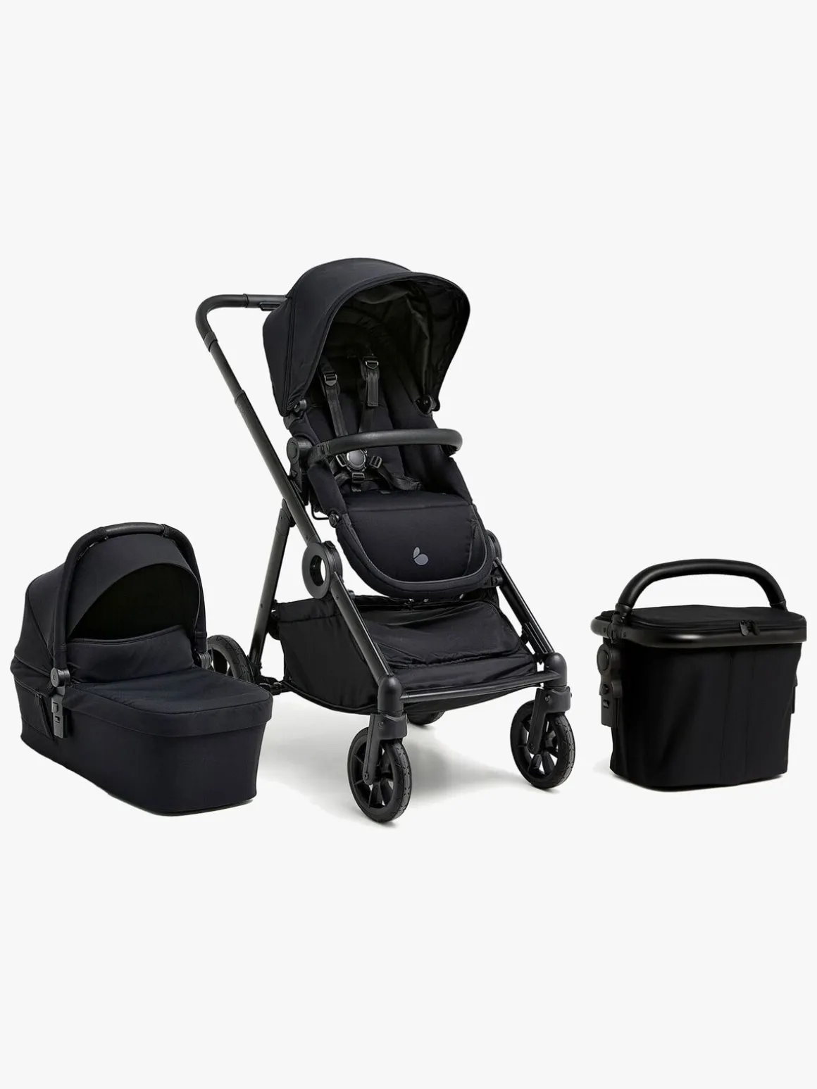Beemoo Pro Multi 2 Duovogn inkl. Indkøbskurv, Coffee Black