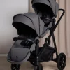 Beemoo Pro Multi 2 Søskendevogn, Mocha Grey