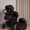 Beemoo Pro Multi 2 Søskendevogn inkl. Liggedel, Espresso Brown