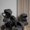Beemoo Pro Multi 2 Tvillingevogn, Mocha Grey