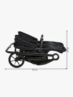 Beemoo Pro Twin 2 Søskendevogn, Coffee Black