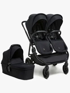 Beemoo Pro Twin 2 Søskendevogn inkl. Liggedel, Coffee Black
