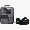 Beemoo Raise 2 i-Size Selepude ISOFIX inkl. Beemoo Deluxe Sædebeskytter med Opbevaring, Black Stone