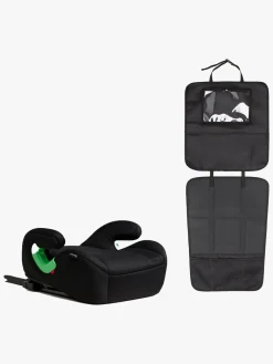 Beemoo Raise 2 i-Size Selepude ISOFIX inkl. Beemoo 3-i-1 Sædebeskytter, Black Stone/Black