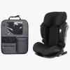 Beemoo Recline i-Size Autostol inkl. Deluxe Sædebeskytter, Black Mesh