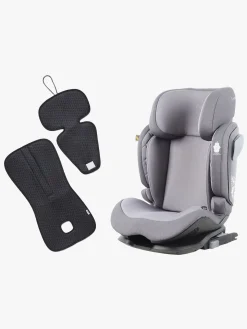 Beemoo Recline i-Size Autostol inkl. Ventilerende Hynde, Mineral Grey/Antracit