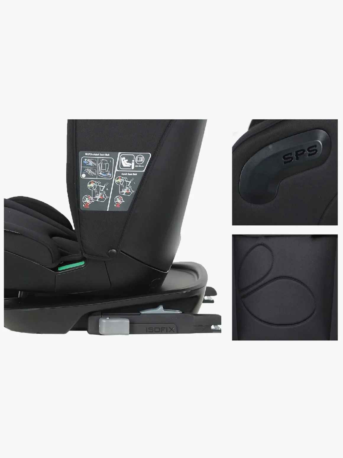 Beemoo Reform ISOFIX Autostol, Black Stone