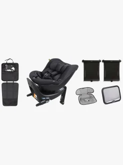 Beemoo Reverse i-Size Bagudvendt Autostol inkl. Tilbehør, Black Stone