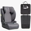 Beemoo Ride i-Size Autostol inkl. Beemoo 3-i-1 Sædebeskytter, Mineral Grey/Black