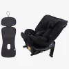 Beemoo Rotate i-Size Vendbar Autostol inkl. Ventilerende Hynde, Black Stone/Antracit