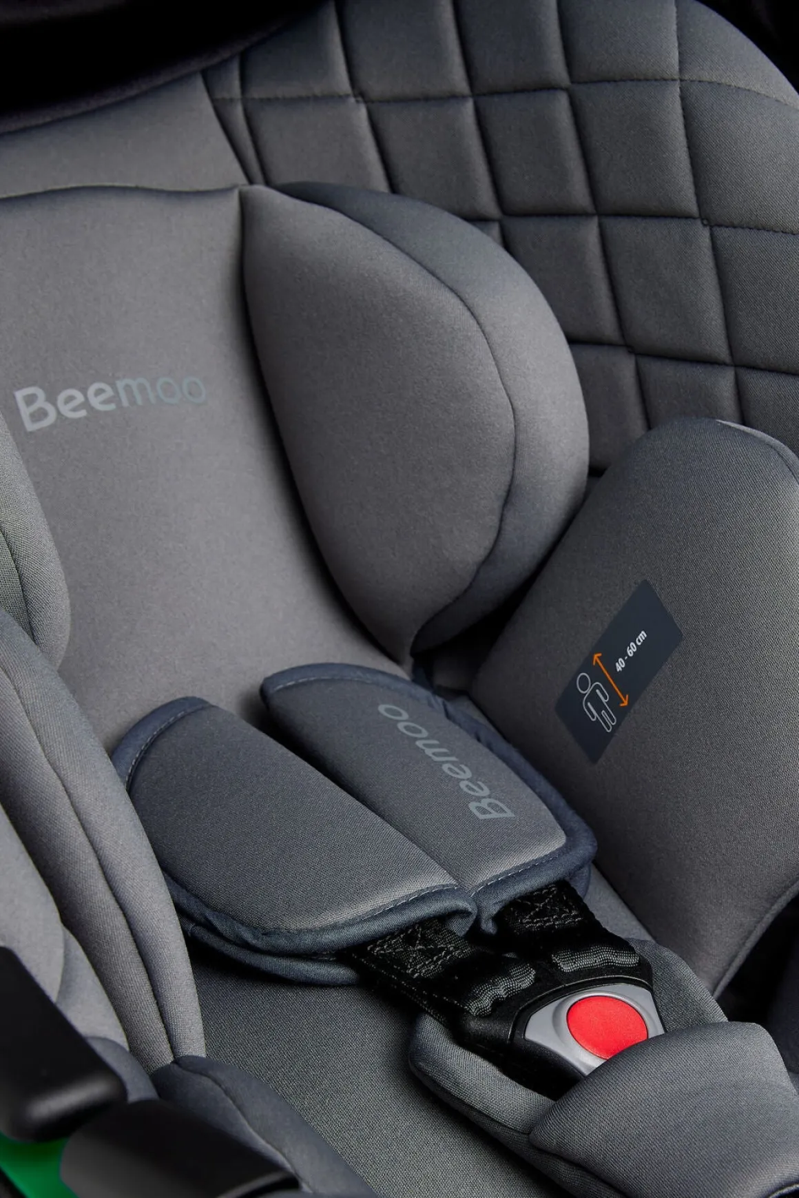 Beemoo Route i-Size Autostol Baby, Mineral Grey