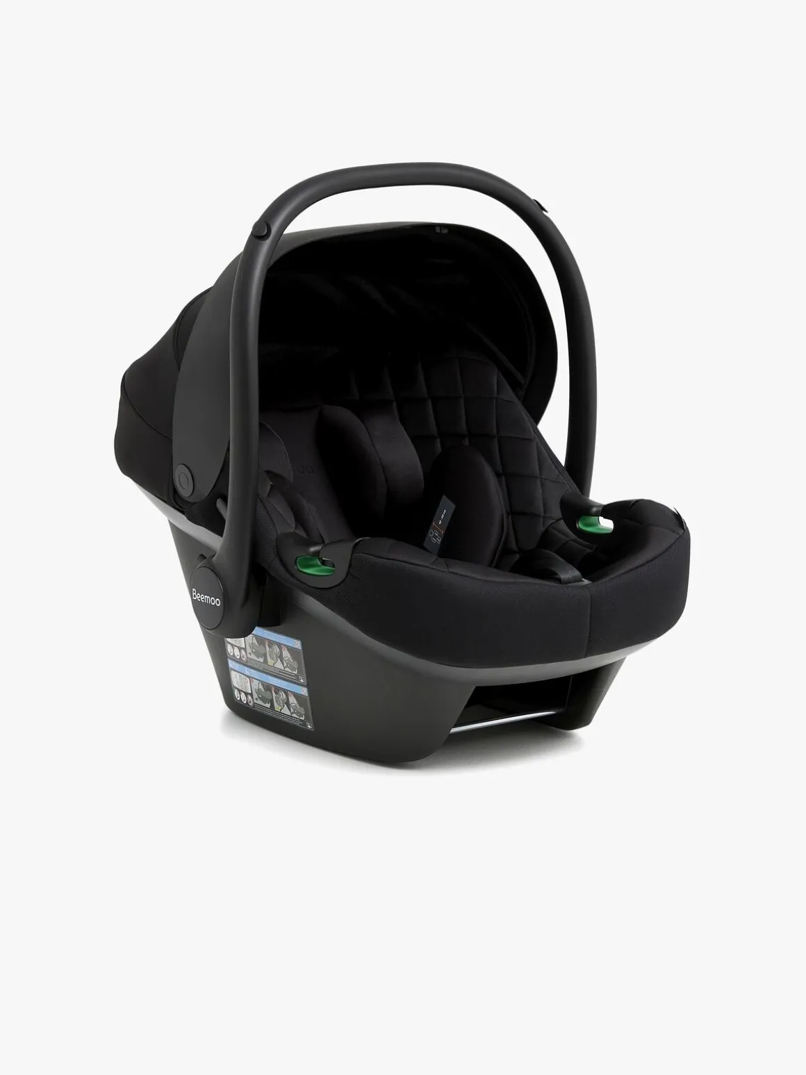 Beemoo Route i-Size Autostol Baby inkl. ISOFIX Base, Black Stone