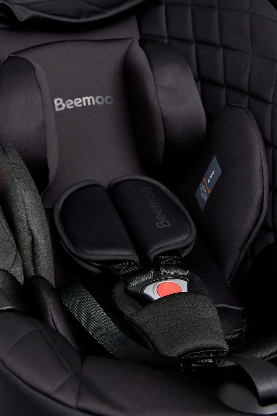 Beemoo Route i-Size Autostol Baby inkl. ISOFIX Base, Black Stone