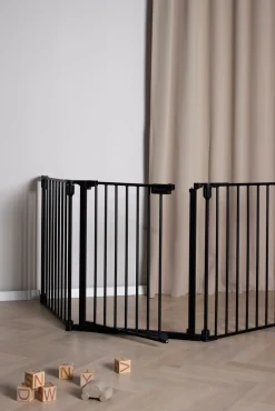 Beemoo SAFE Protect Skruegitter/rumdeler 3 Sektioner inkl. Forlængerdel 60 cm, Black
