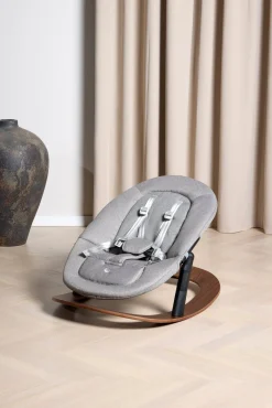 Beemoo Selection Life Højstol inkl. Skråstol, Walnut/Grey