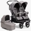 Beemoo Swing Søskendevogn inkl. Liggedel, Grey Melange